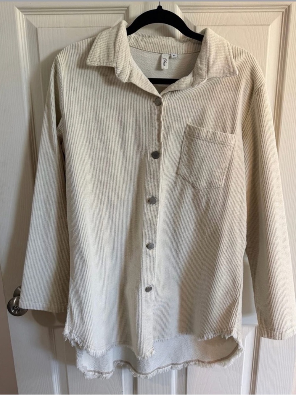 Elan Corduroy Button-Up Shirt Jacket